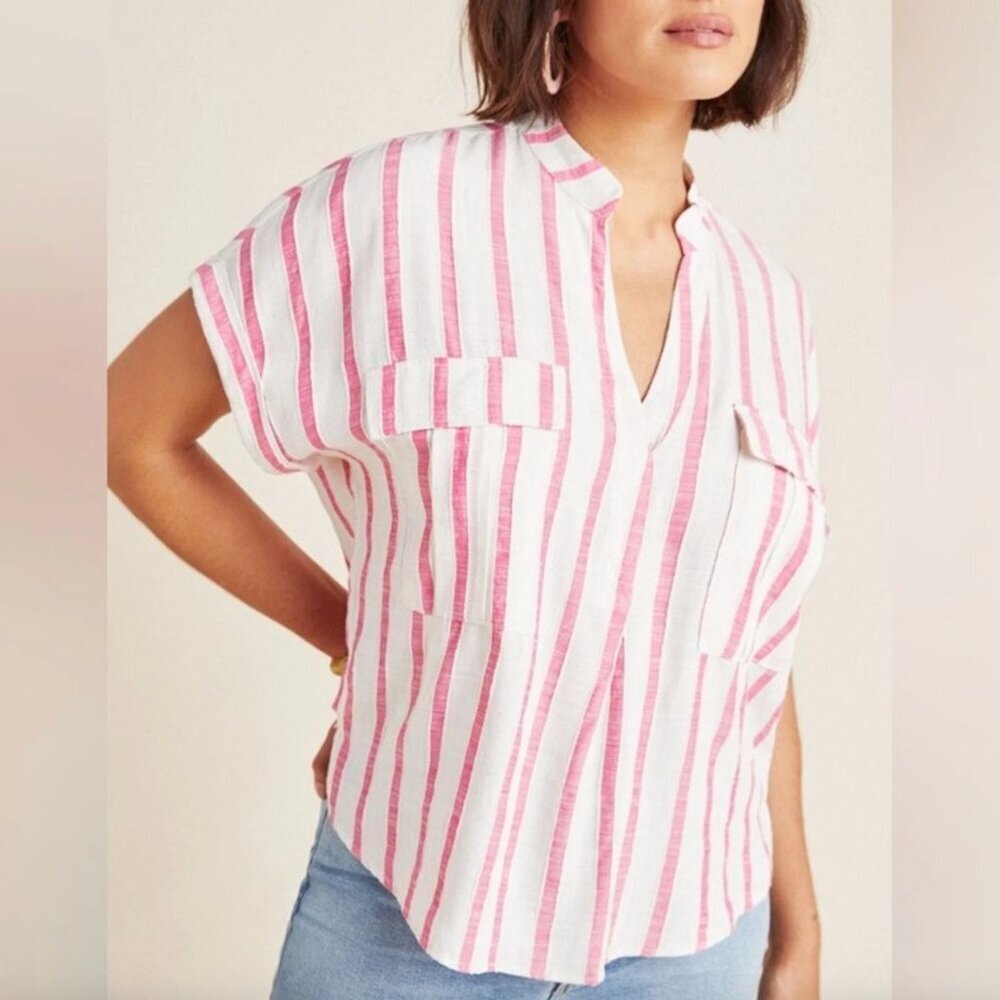 {Maeve by Anthropologie} Amira Utility Blouse ~ Size XS